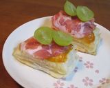 生ハムとマスカットとスライスチーズのパイ作り方3写真