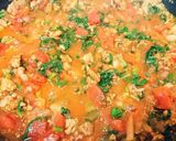 ホールトマトとほうれん草の豚キーマカレー作り方3写真