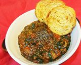 ホールトマトとほうれん草の豚キーマカレー作り方6写真