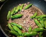 しし唐とひき肉の中華風炒め作り方5写真