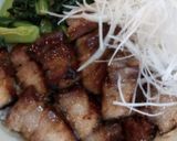 秘伝のタレ絡む絶品★簡単★甘辛焼豚丼作り方5写真