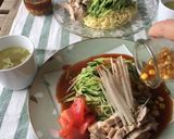 山盛りきゅうりの冷やしみそラーメン作り方7写真