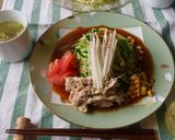山盛りきゅうりの冷やしみそラーメン作り方8写真
