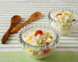 彩り野菜のライスサラダ♪作り方5写真