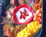 フライドチキンと肉団子弁当　６月弁当作り方1写真