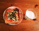美味しい☆塩昆布と明太子のチーズトースト作り方5写真
