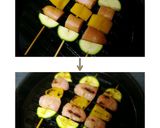 ズッキーニの夏野菜アラビアータ串焼き作り方3写真