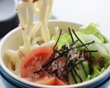 冷やし麺弁当に　冷しゃぶサラダうどん作り方9写真