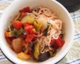 冷やし麺弁当に　冷しゃぶサラダうどん作り方11写真