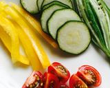 キラキラジュレとグリル野菜☆冷製ラーメン作り方4写真