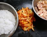 ダイエット！豚キムチしらたき炒飯！作り方2写真