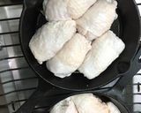 スキレットで焼く鶏皮餃子作り方5写真