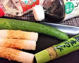 3分★簡単【竹輪と胡瓜のわさび醤油和え】作り方1写真