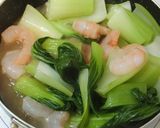 えびとチンゲン菜の中華風炒め作り方4写真