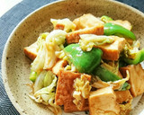 レンジで簡単節約☆厚揚げ回鍋肉。作り方5写真