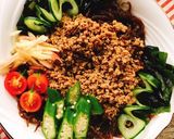 もずくで台湾混ぜそば風!肉味噌のっけめん作り方11写真