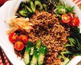 もずくで台湾混ぜそば風!肉味噌のっけめん作り方12写真