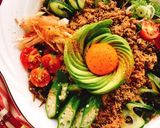 もずくで台湾混ぜそば風!肉味噌のっけめん作り方14写真