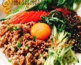 もずくで台湾混ぜそば風!肉味噌のっけめん作り方15写真