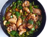 腰果鶏丁　鶏ピーマン&カシューナッツ炒め作り方4写真