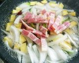 簡単☆さつまいもとベーコンのパスタ☆作り方3写真