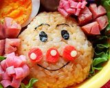 アンパンマン(o ´_○`o)キャラ弁作り方1写真