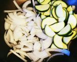 豚肉とズッキーニの胡麻ドレ炒め作り方2写真