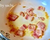 そら豆とベーコンのチーズクリームパスタ作り方3写真