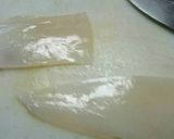 刺身用イカの切り方(´ω｀)いかそうめん作り方1写真