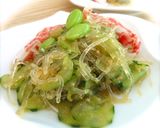 きゅうりと海藻麺ビードロの中華サラダ作り方3写真