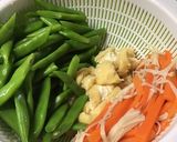 インゲン豆と人参油揚げの胡麻和え作り方3写真