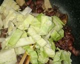 ホタルイカとキャベツの生パスタ風♪作り方3写真