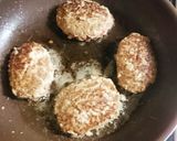 チーズinハンバーグ トマト煮込み作り方8写真