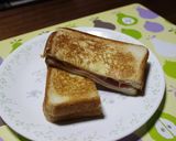 卵焼き器☆ハムとチーズのホットサンド作り方6写真