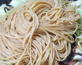 キャベツと塩昆布と桜えびのペペロンチーノ作り方10写真