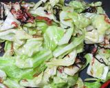 キャベツと塩昆布と桜えびのペペロンチーノ作り方8写真