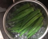 箸がとまらない♡オクラの胡麻和え作り方1写真