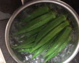 箸がとまらない♡オクラの胡麻和え作り方1写真