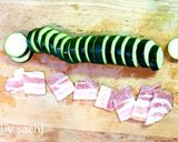 ズッキーニとベーコンのチーズ焼き作り方1写真