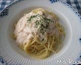 超簡単♪たらこクリームスパ作り方6写真