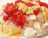レンジで♡しいらとトマトチーズの蒸焼き❁作り方4写真