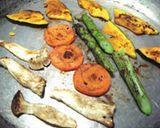 豚冷しゃぶサラダと焼き野菜のプレート作り方3写真