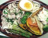 豚冷しゃぶサラダと焼き野菜のプレート作り方4写真