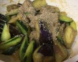 ナスときゅうりの胡麻味噌炒め作り方7写真