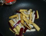 トッポギとさつま芋のはちみつバター焼き作り方3写真