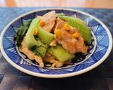 豚肉と青梗菜のシチュー炒め作り方10写真
