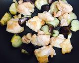 鶏肉となすのみぞれ甘酢炒め作り方6写真