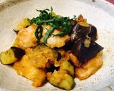 鶏肉となすのみぞれ甘酢炒め作り方7写真