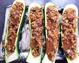 鯖味噌煮缶でズッキーニボート作り方6写真