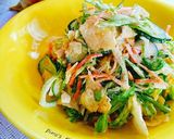 酸味が良い♪ポテトチップスのサラダ作り方4写真